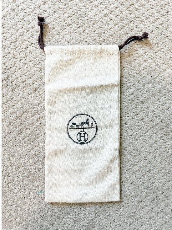 Hermes Handbags - Hermes Sunglass Soft Drawstring Dust Bag Case 7.5 x 5